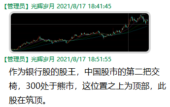 银行股的股王在筑顶，金融周线级别大调整